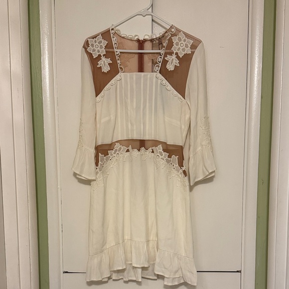 For Love And Lemons Dresses & Skirts - For Love And Lemons White and Lace Dress - NWT